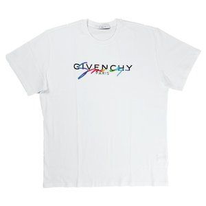 Givenchy Paris Signature Printed Rainbow T-Shirt
